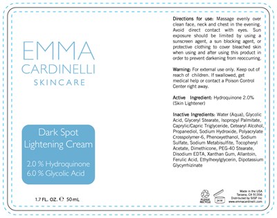Label (Emma Skin Lighting Cream 3x3)
